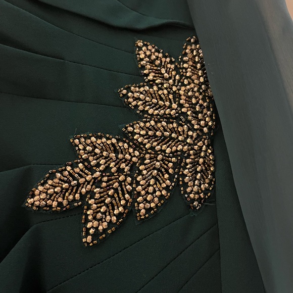 Emerald Green off shoulder Formal Dress (Custom) - Picture 5 of 5